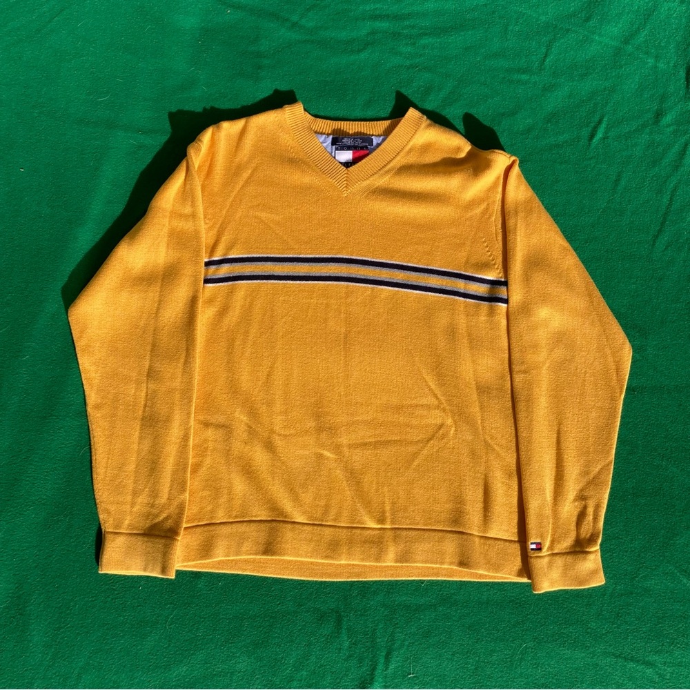 Vintage Tommy Hilfiger y2k yellow sweater